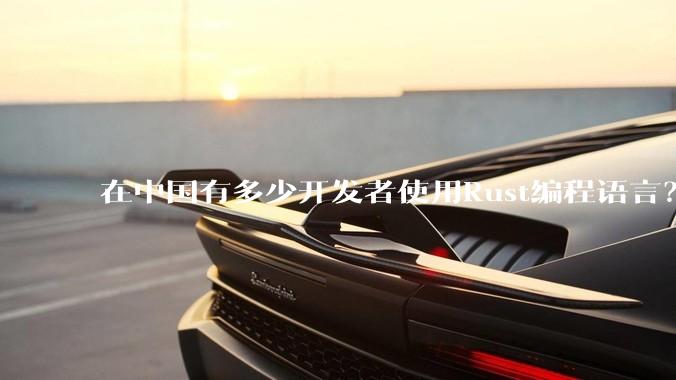 在中国有多少开发者使用Rust编程语言？