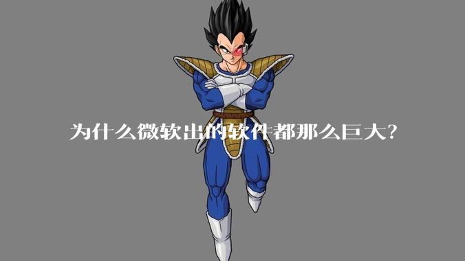 为什么微软出的软件都那么巨大？
