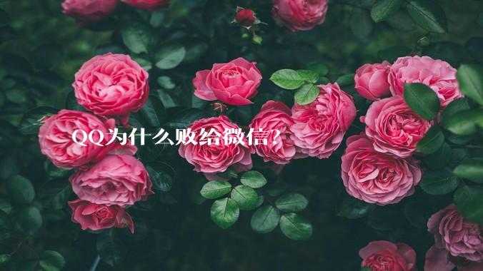 QQ为什么败给微信？