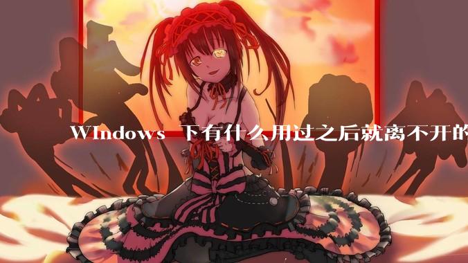 Windows 下有什么用过之后就离不开的冷门软件？