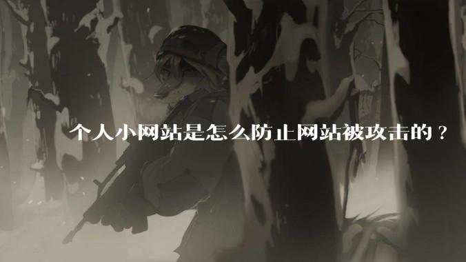 个人小网站是怎么防止网站被攻击的?